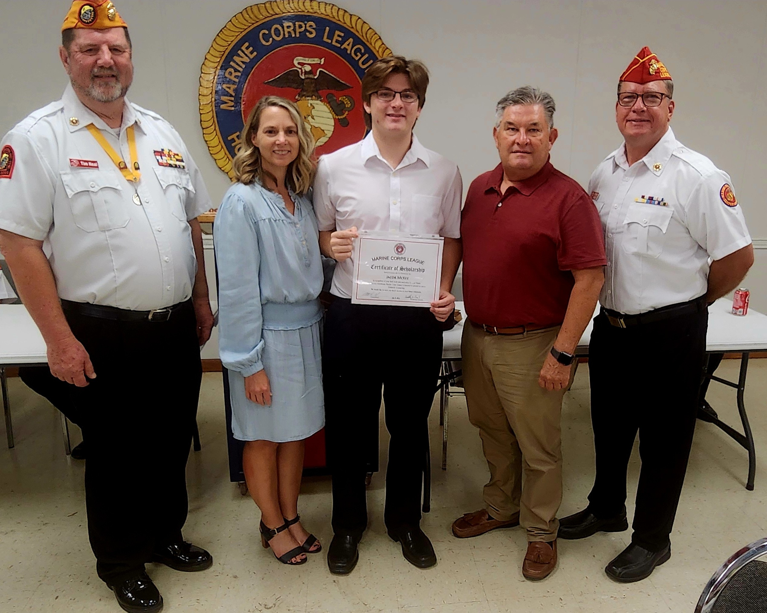 Scholarship winners and family